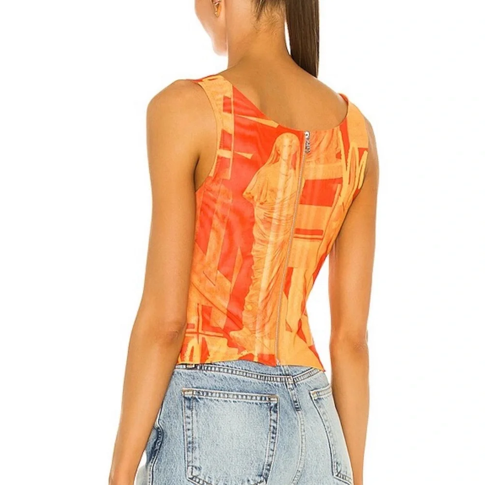 MIAOU Imogene Corset in Stone Orange - Picture 2 of 10